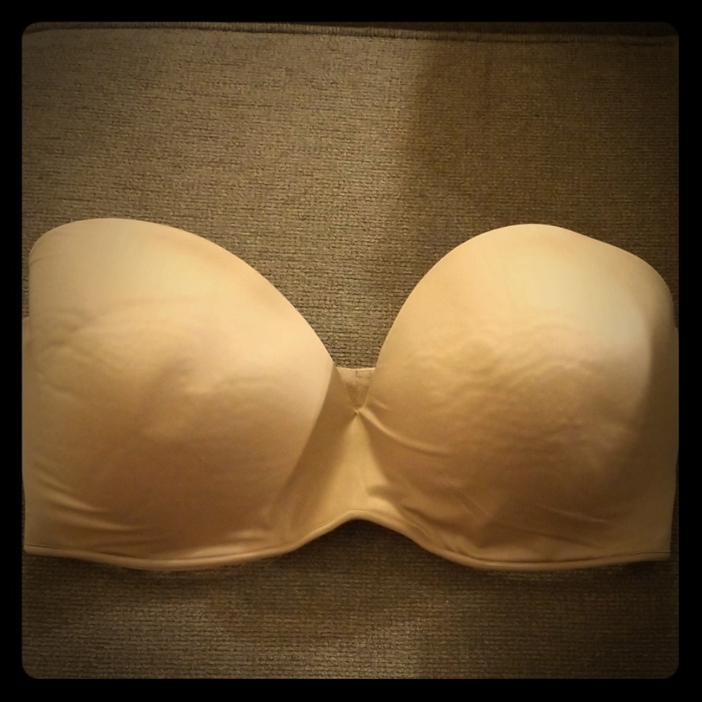 Cacique 40G strapless bra, tan